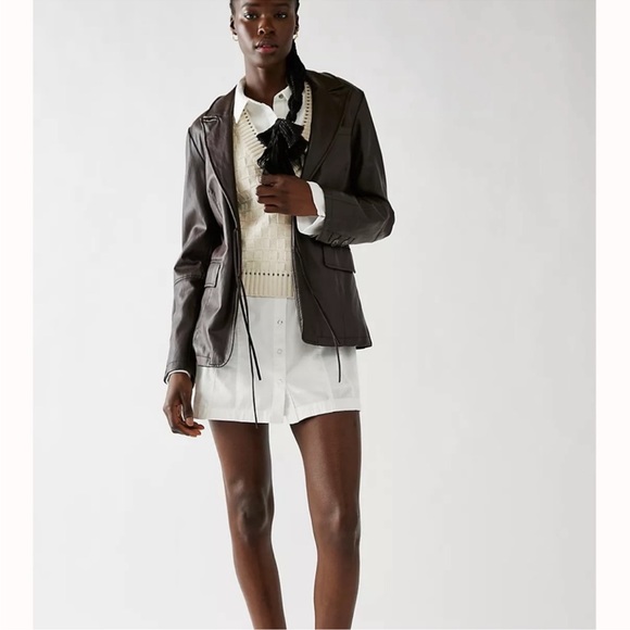 Free People Thea Button down Mini Shirt Dress Tunic Rust Color - Picture 7 of 10